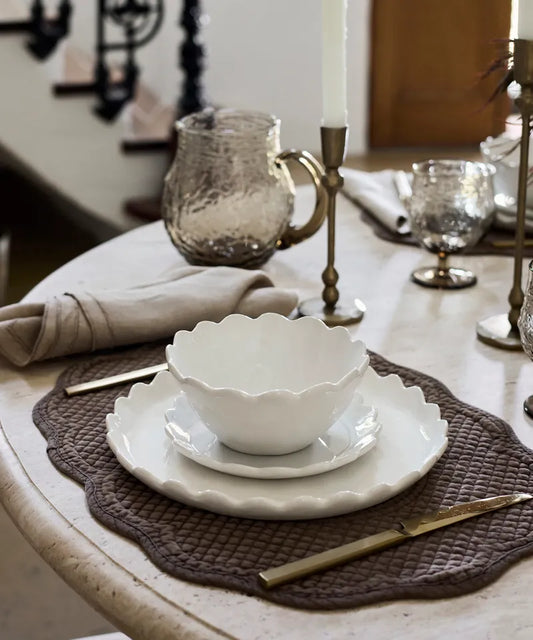 RENA OLIVE QUILTED PLACEMATS - SET OF 4