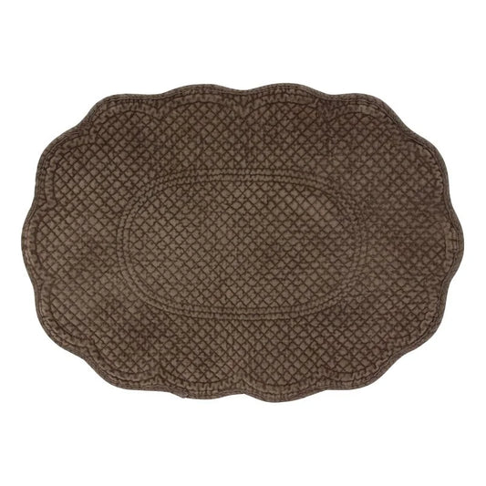 RENA OLIVE QUILTED PLACEMATS - SET OF 4