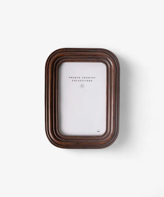 CHESTNUT RIBBED PHOTOFRAME  - 4” X 6”