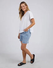 Load image into Gallery viewer, CURTIS WOVEN S/S TEE - WHITE