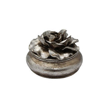 Load image into Gallery viewer, LARGE CAMELLIA BOX - PEWTER FINISH