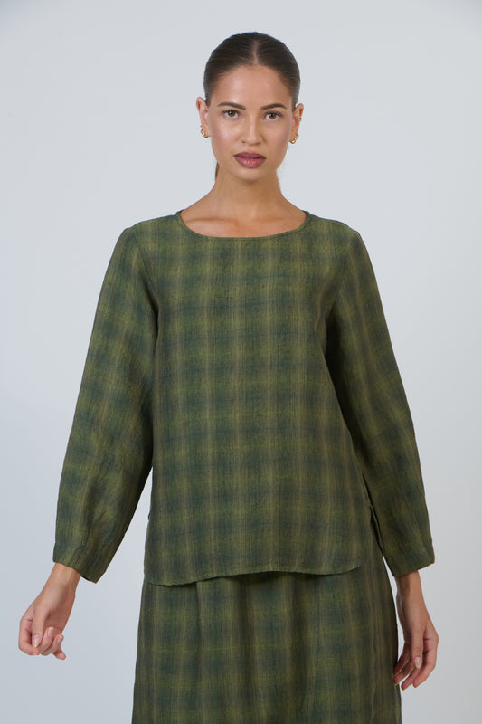 LINEN BLOUSE - HIGHLANDS