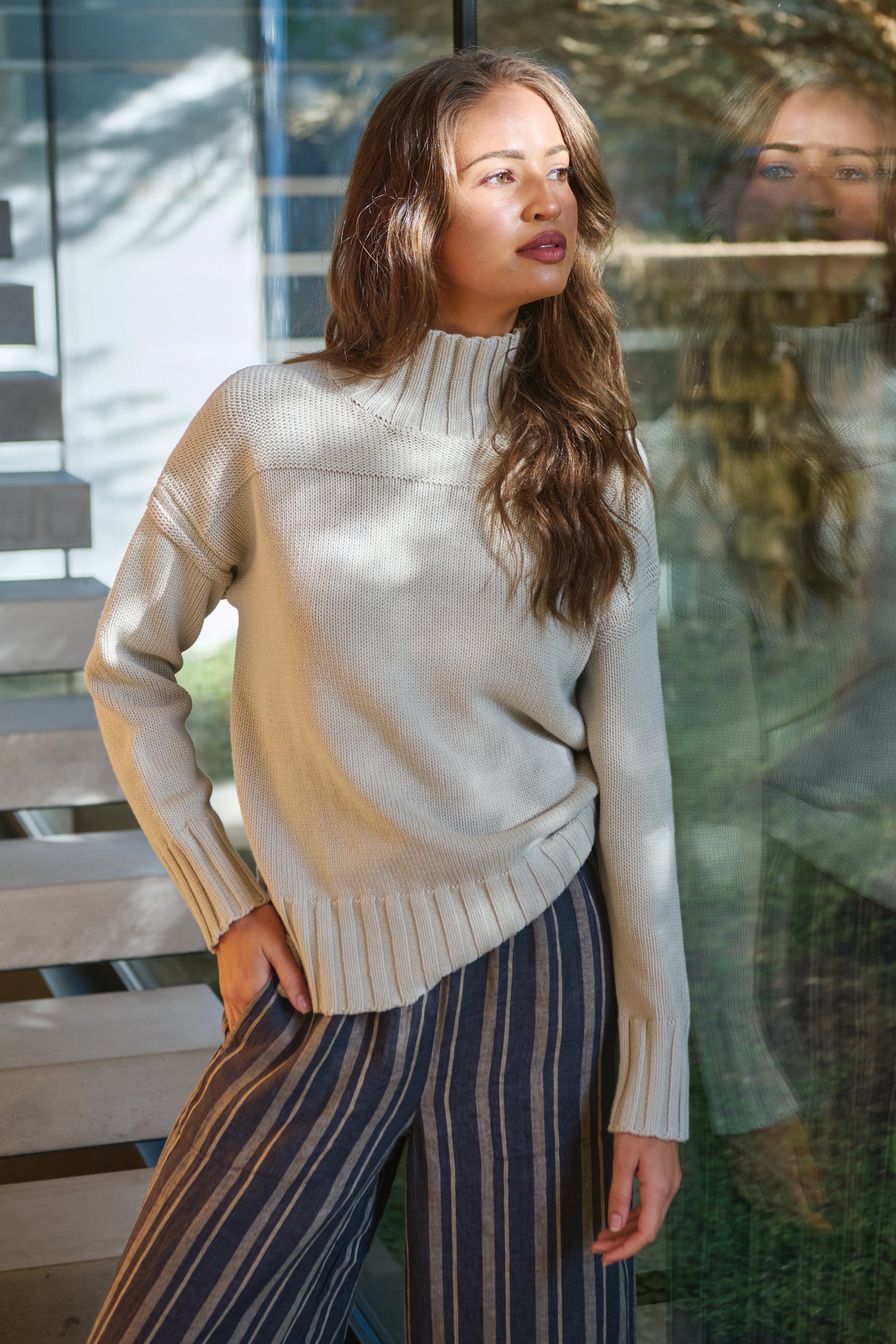 COTTON KNIT - WISHBONE