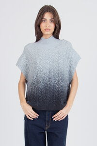 ROLL NECK PULLOVER - MURMURATION SKY