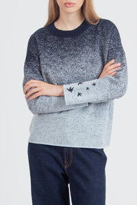 JACQUARD PULLOVER - MURMURATION SKY
