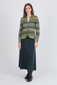 JACQUARD JACKET - SALVIA RE-DANDY PATTERN