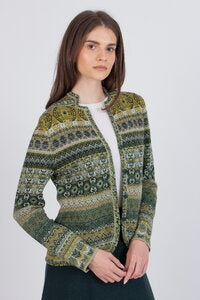 JACQUARD JACKET - SALVIA RE-DANDY PATTERN