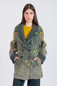 JACQUARD JACKET - SALVIA KILIM PATTERN