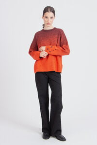 JACQUARD PULLOVER - MURMURATION CINNABAR