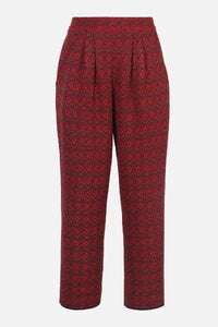 JACQUARD PANTS - DANDY CINNABAR