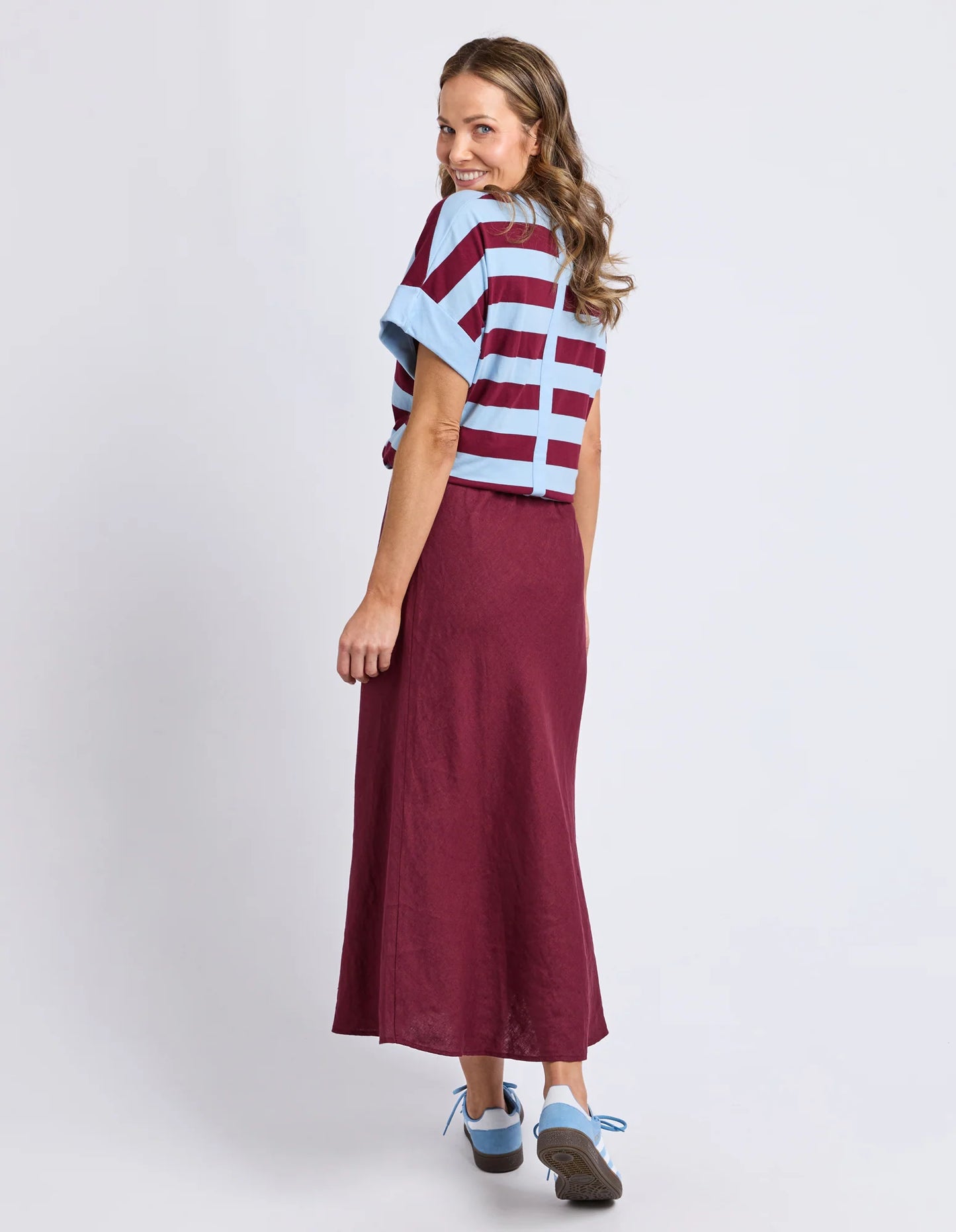 ELINI SKIRT - PLUM