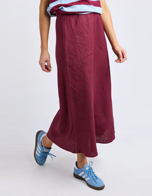 ELINI SKIRT - PLUM