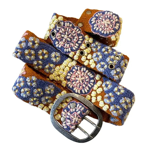 BELT - EMBROIDERED BLUE SKIES
