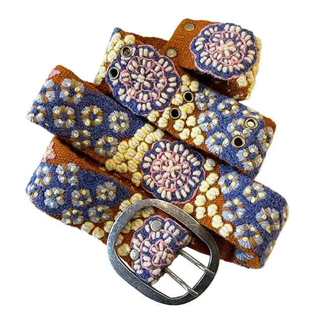 BELT - EMBROIDERED BLUE SKIES