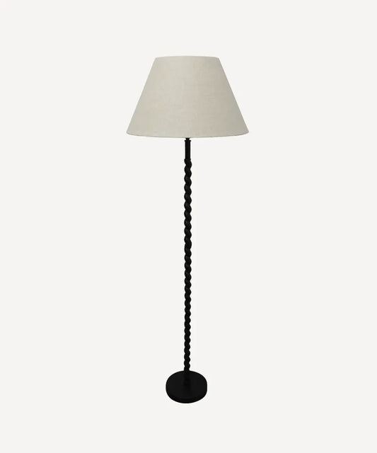 TWIST FLOOR LAMP WITH COOLIE SHADE