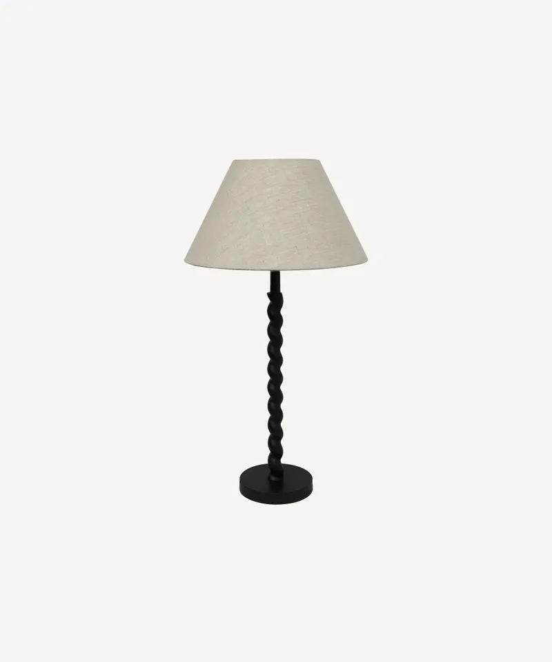 TWIST TABLE  LAMP WITH EMPIRE SHADE