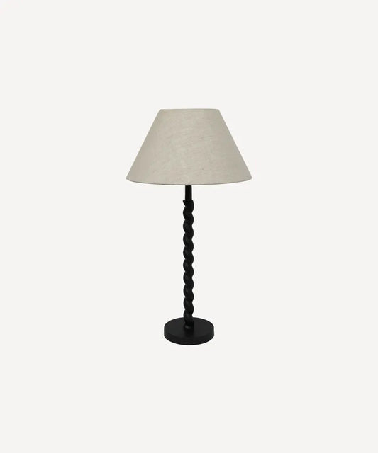 TWIST TABLE  LAMP WITH EMPIRE SHADE