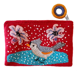 EMBROIDERED PURSE RED - SPARROW