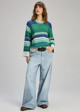 Load image into Gallery viewer, STRIPE POP JUMPER - PARSLEY