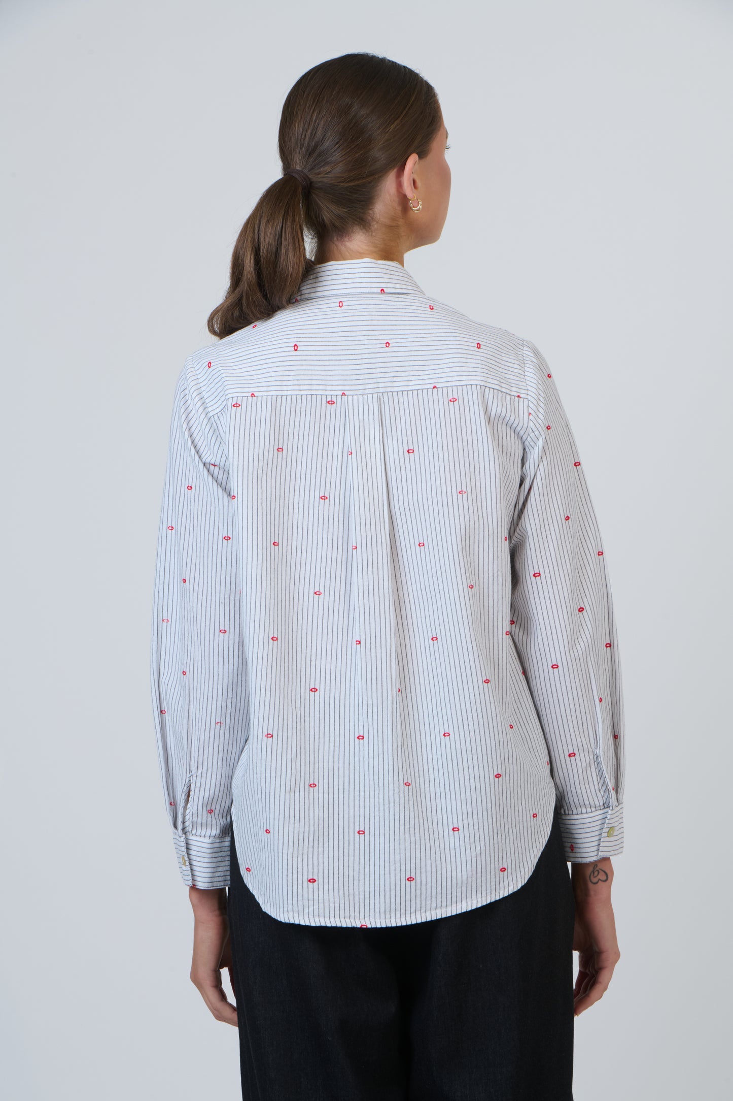 LINEN CLASSIC SHIRT - HOT LIPS
