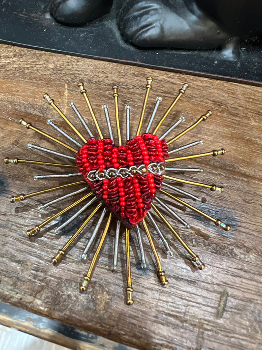 BROOCH - SACRED HEART