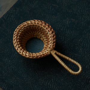 TEA STRAINER - WOVEN BAMBOO