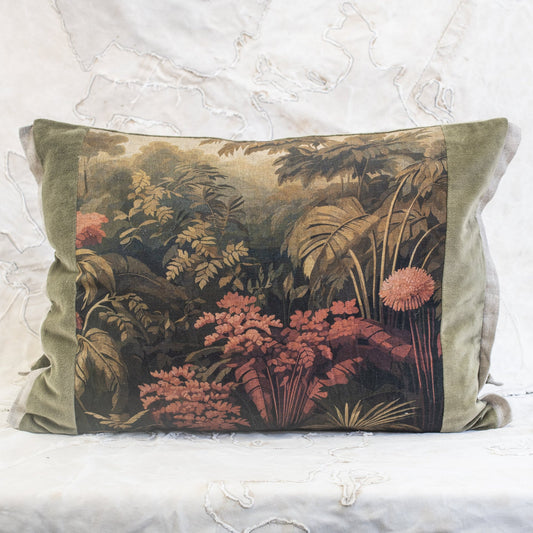 NAMRANA LINEN & VELVET CUSHION