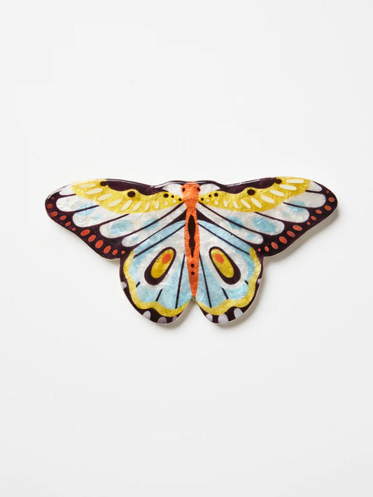 CANOPY BUTTERFLY BLUE YELLOW WALL ART