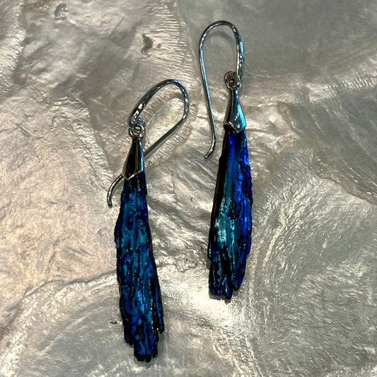 KYANITE AURA SILVER EARRINGS