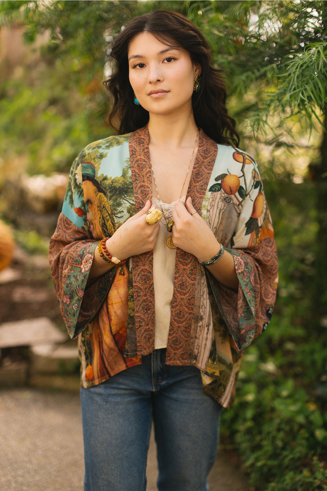 KIMONO  CARDIGAN - SECRET GARDEN