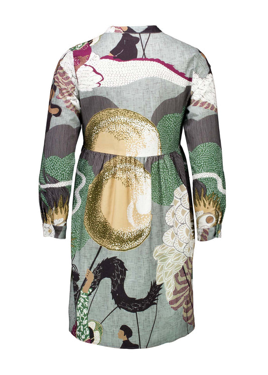 FESTIVAL TUNIC DRESS - GREEN