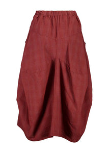 MILWAUKEE TEXTURED SKIRT - BURNT ORANGE