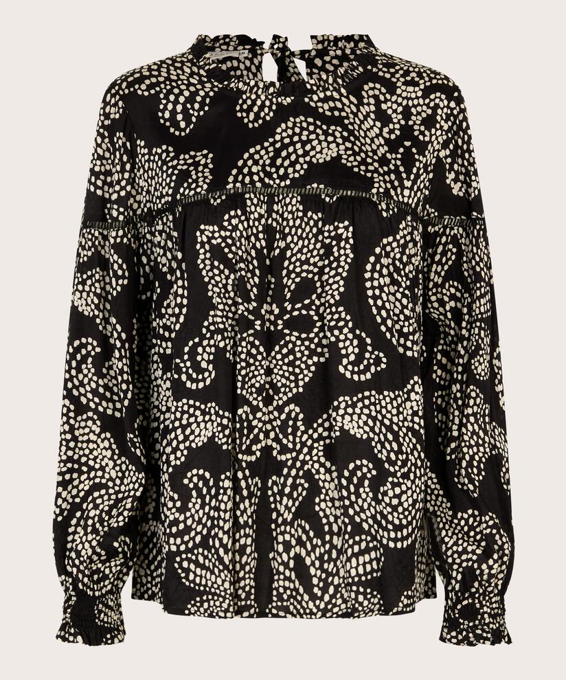 DODILIA BLOUSE - BLACK PRINT