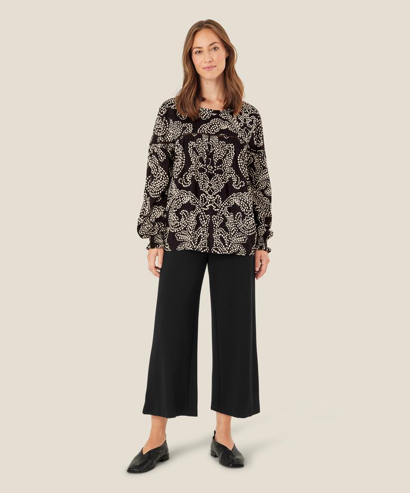 DODILIA BLOUSE - BLACK PRINT