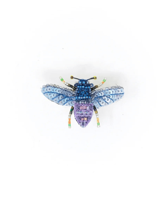 BROOCH - VIOLET CARPENTER BEE