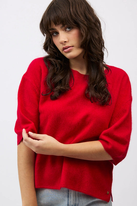 ELIZA TEE - SCARLET