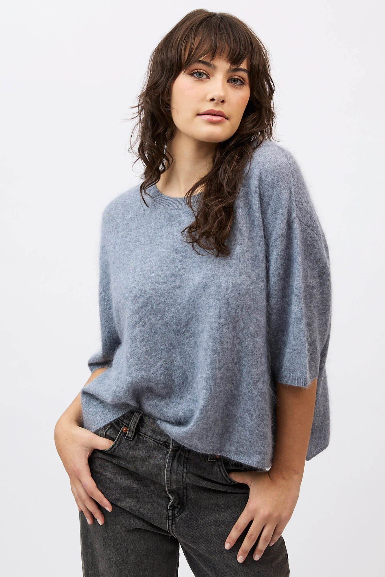 ELIZA TEE - SMOKE