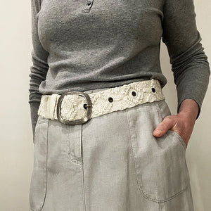 BELT - EMBROIDERED WANDERING CLOUDS