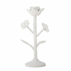 RANIN WHITE FLORAL CANDLEHOLDER