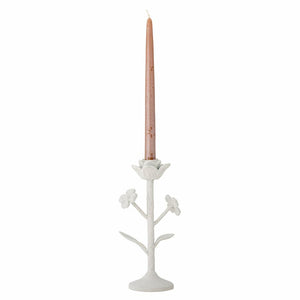 RANIN WHITE FLORAL CANDLEHOLDER