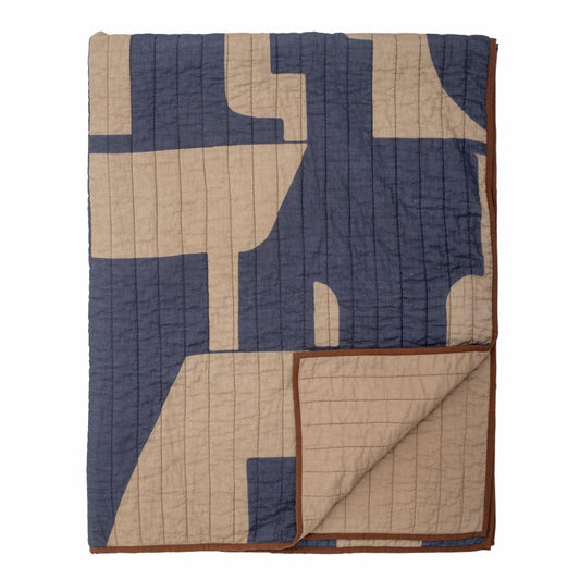 ROOSI THROW QUILT - COTTON OEKO-TEX®