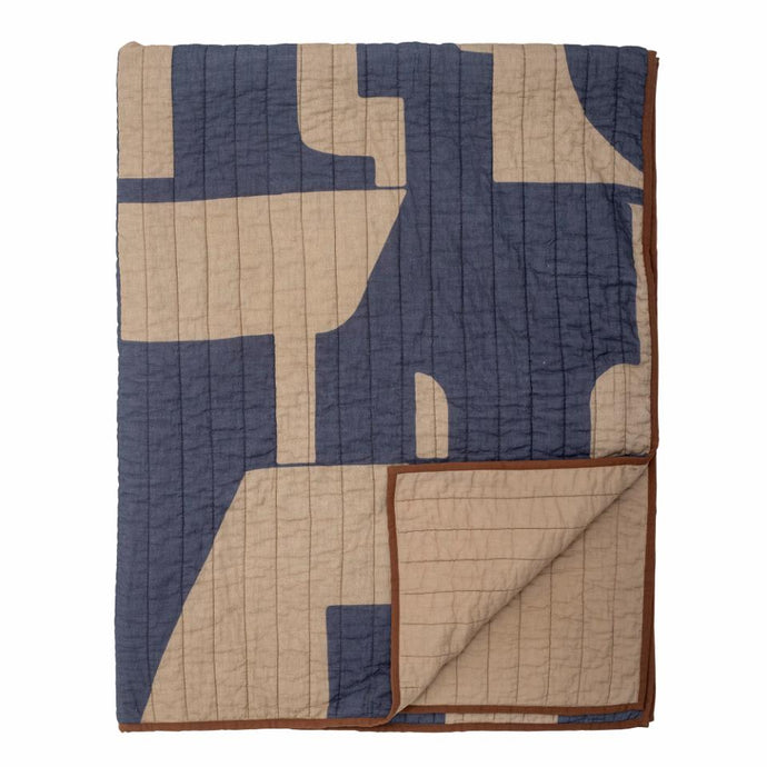 ROOSI THROW QUILT - COTTON OEKO-TEX®