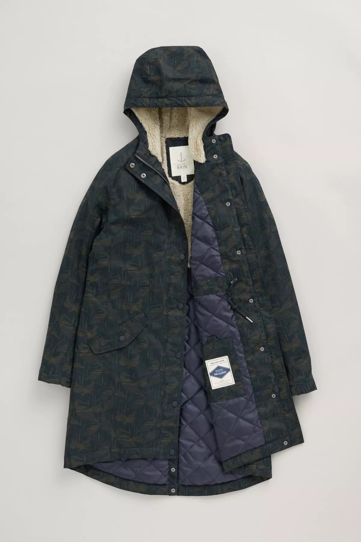 PLANT HUNTER 2 - TIN CLOTH RAIN JACKET - CURLEWS DARK NIGHT