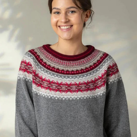 ALPINE SHORT SWEATER - GREYBERRY