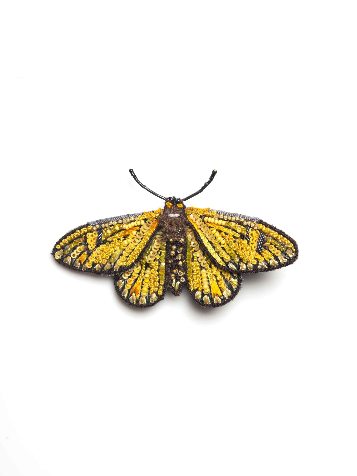 BROOCH - YELLOW COSTER BUTTERFLY