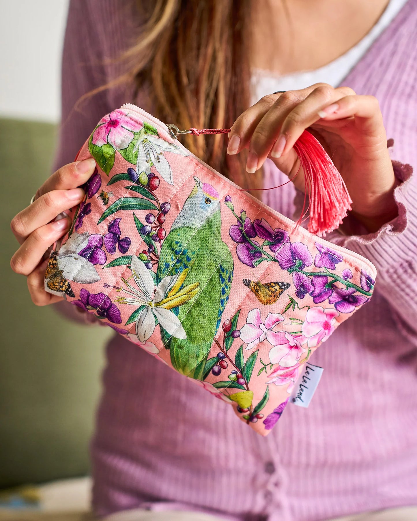 QUILTED COMFORTER POUCH - BOUNTIFUL HARVEST