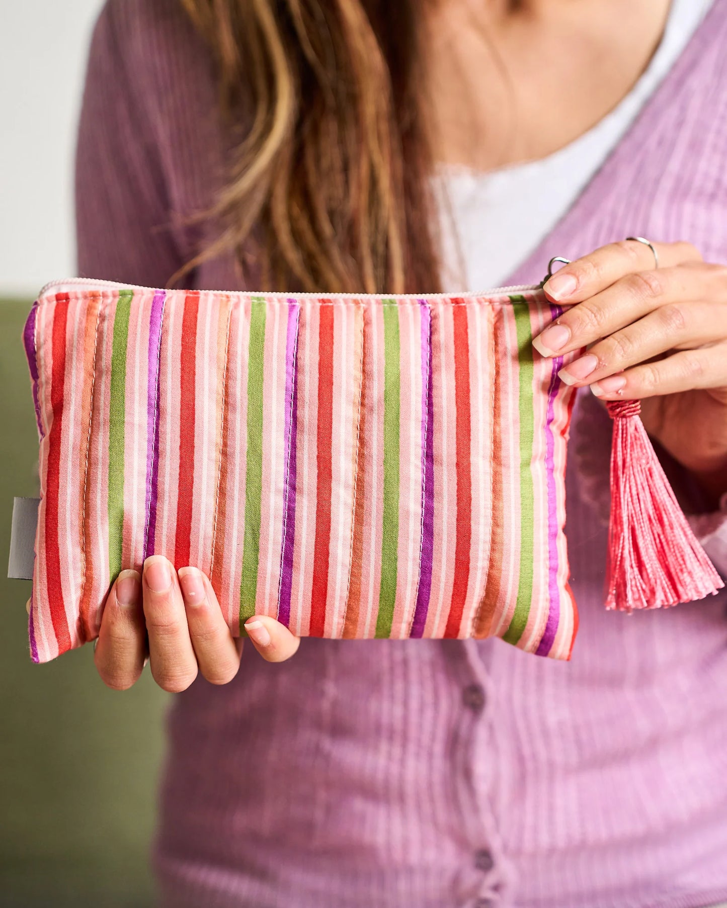 QUILTED COMFORTER POUCH - BOUNTIFUL HARVEST