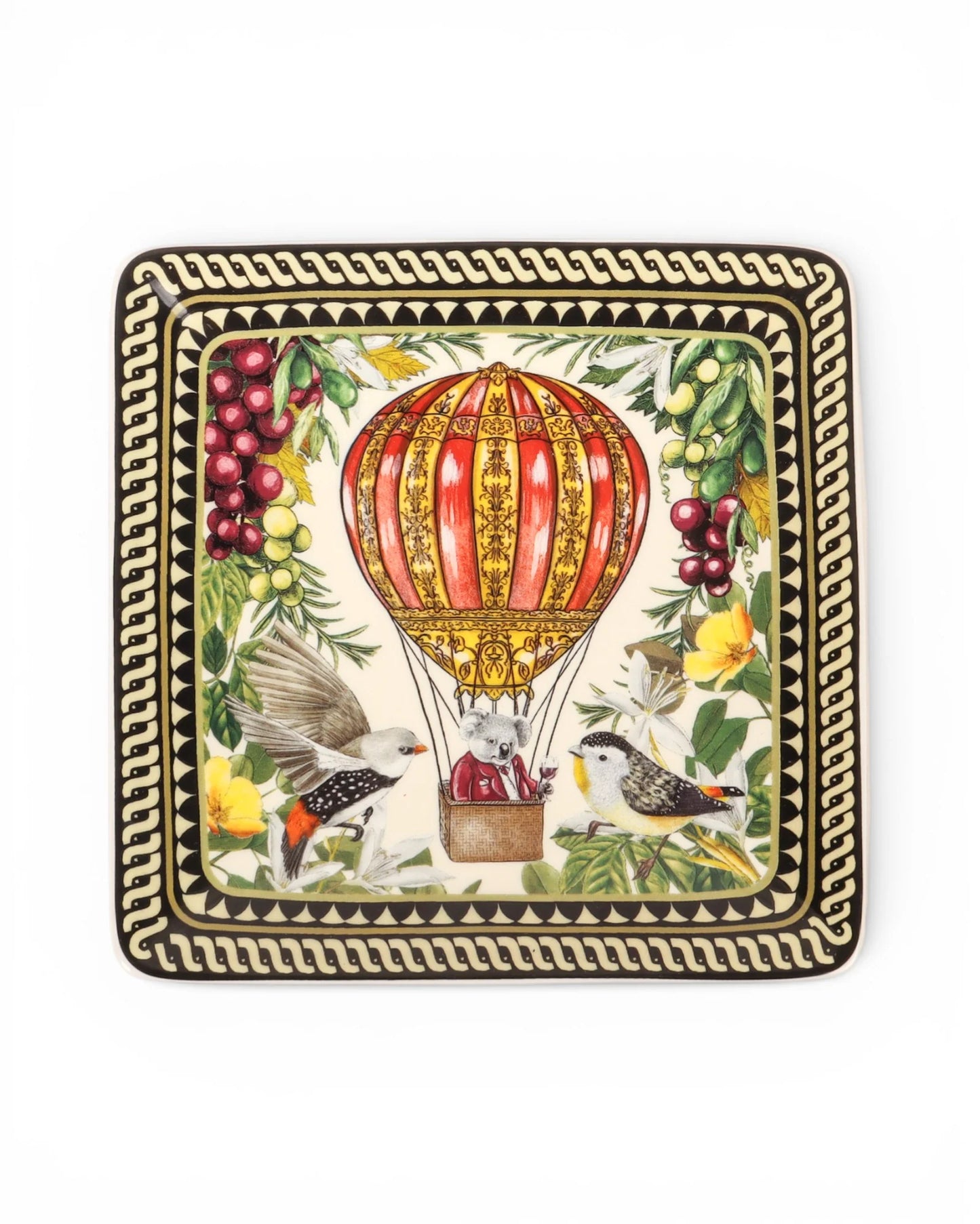 SQUARE TRINKET TRAY - VINEYARD VISIONS
