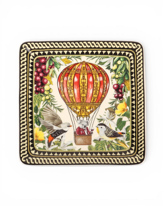 SQUARE TRINKET TRAY - VINEYARD VISIONS