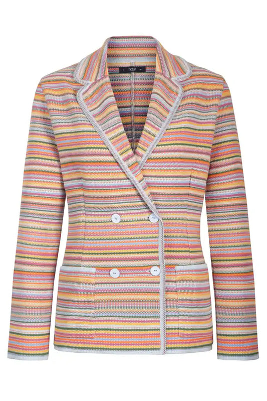 JACQUARD JACKET - STRIPE PATTERN